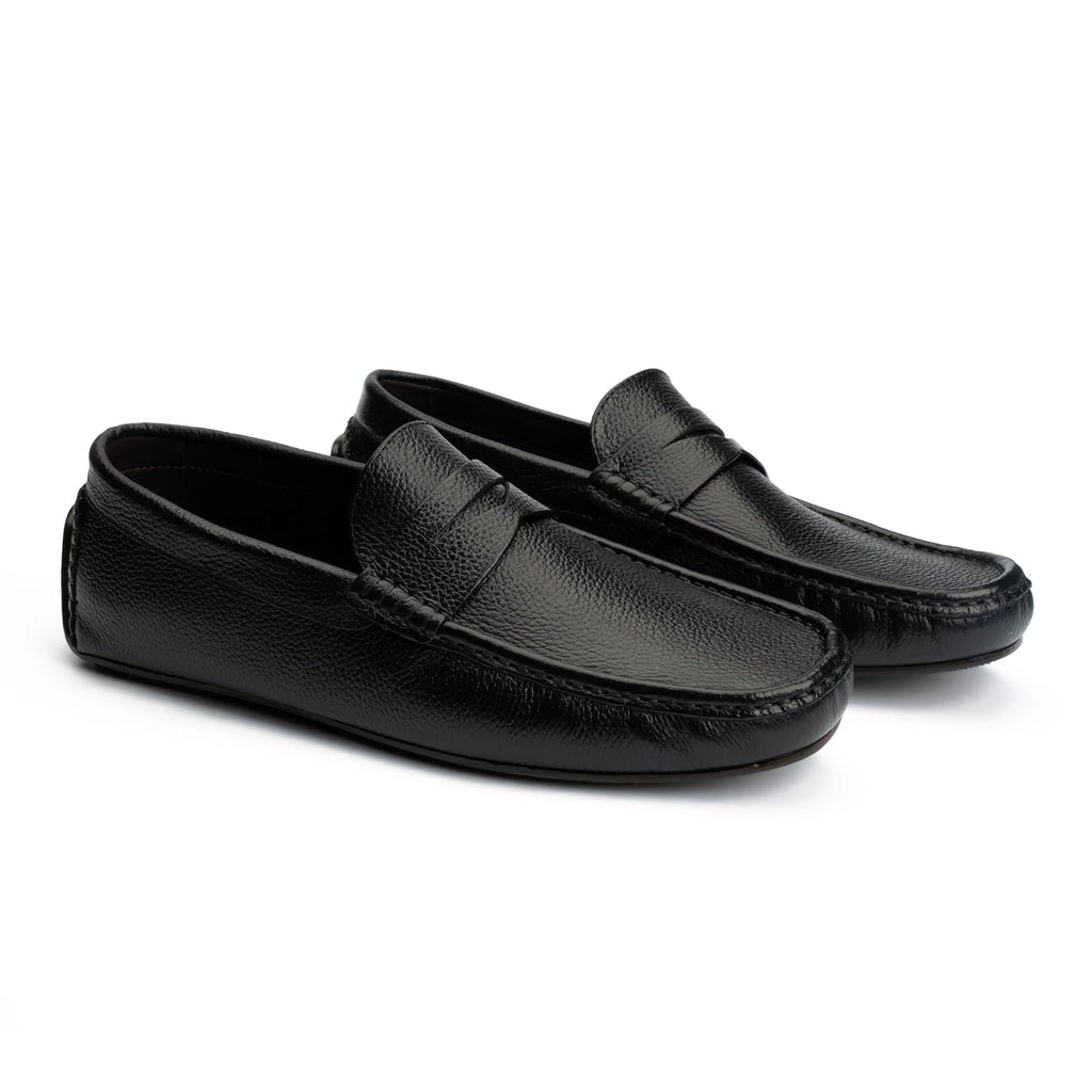 Classic Black Leather Loafer