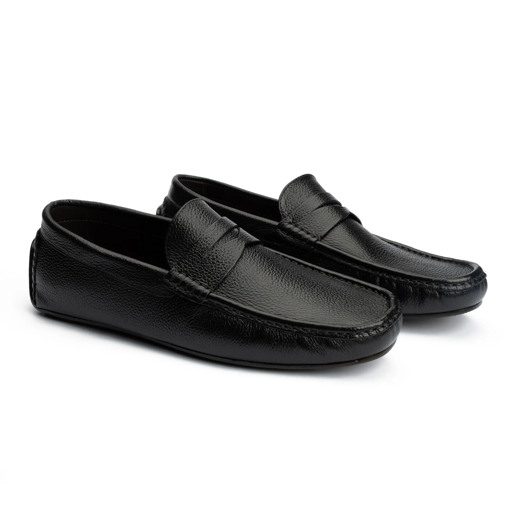 Classic Black Leather Loafer