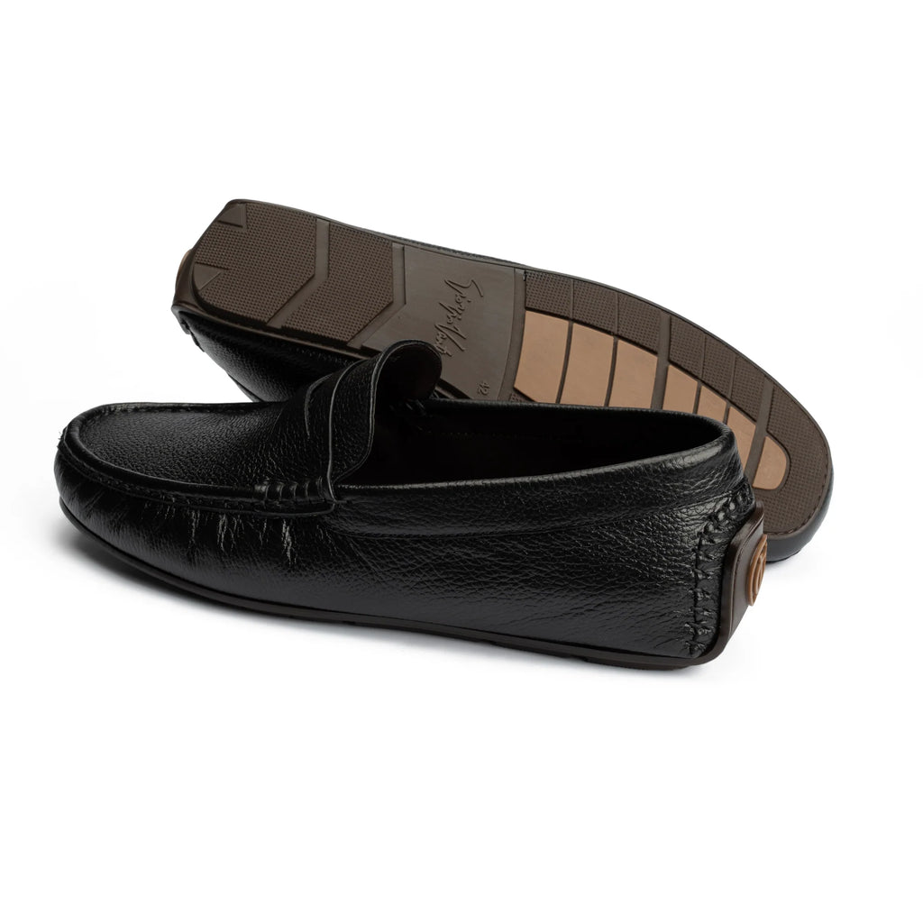 Classic Black Leather Loafer