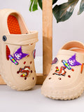 Girl Beige Cartoon Clog